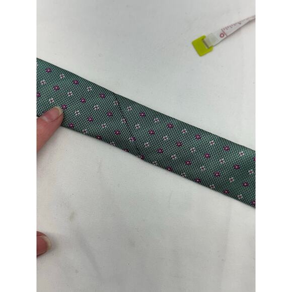 Boys IMANI green and pink tie - Picture 7 of 11